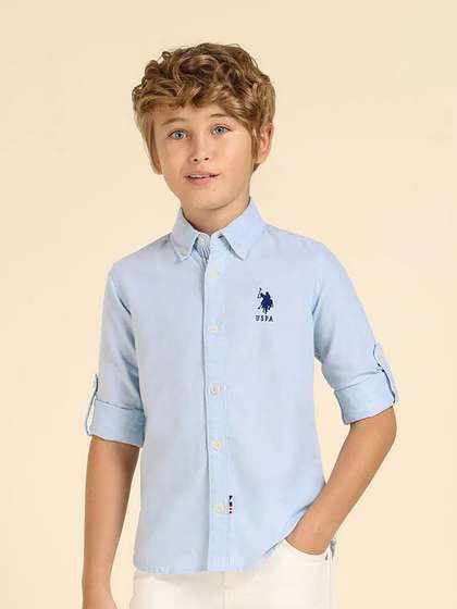 U S Polo Assn Kids Boys
                    Blue Casual Shirt