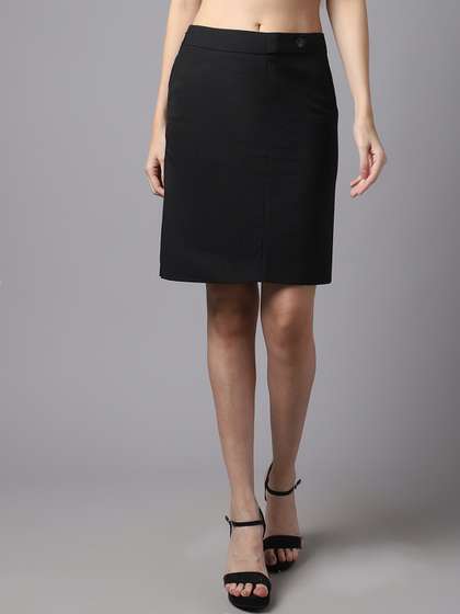 Crozo By Cantabil Women Solid Above Skirts