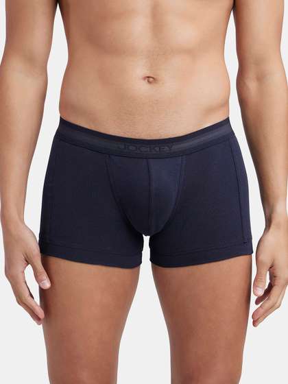 Jockey Super Combed
                        Cotton Rib Solid Trunk with StayFresh Tech -
                        1015