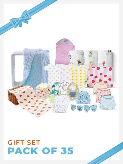 Moms Home Infant Pack of
                    35 Multi Baby Apparel Gift Set