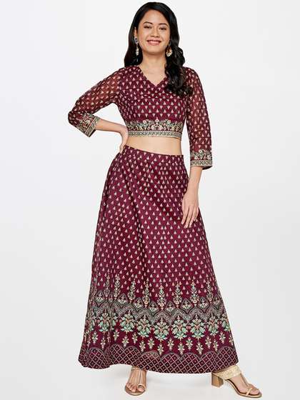 Global Desi Women Printed Straight Skirts