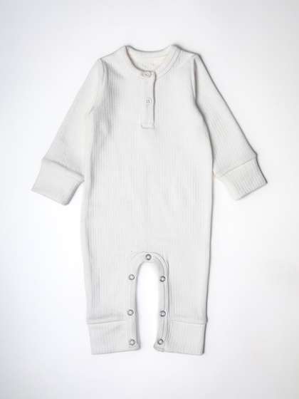 Nino Bambino Infant Kids
                    White Solid Rompers