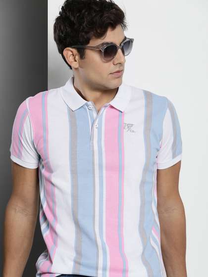 The Indian Garage Co
                        Striped Polo Collar T-shirt