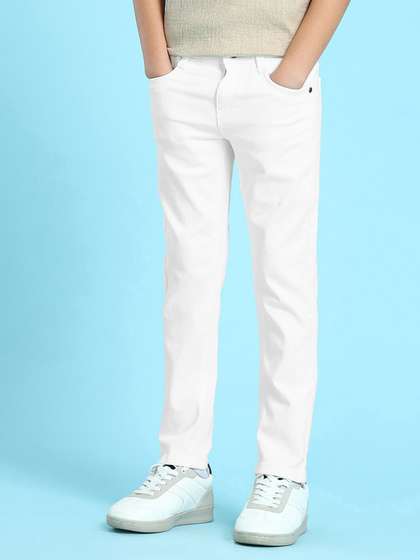 U S Polo Assn Boys White
                    Slim Fit Jeans