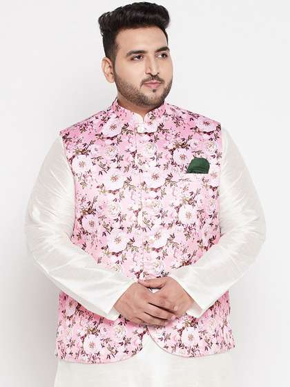 VASTRAMAY Men Plus Size Nehru Jackets