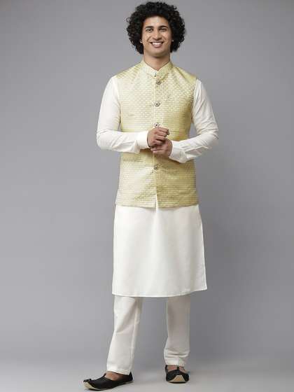 See Designs Men Solid Woven Nehru Jackets