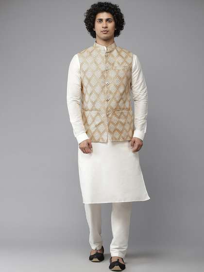 See Designs Men Woven Design Nehru Jackets