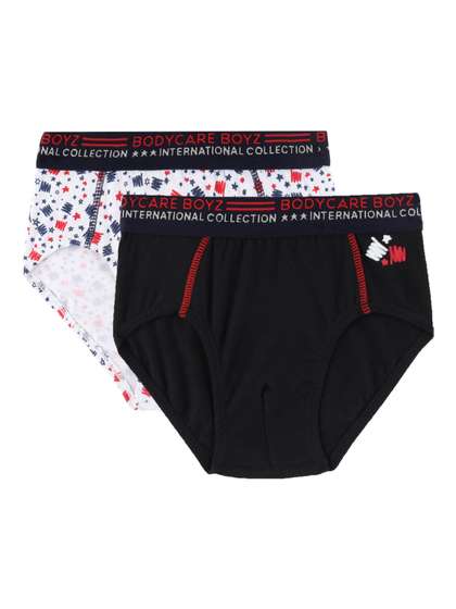 Bodycare Kids Boys Pack
                    Of 2 Printed Basic Cotton Briefs