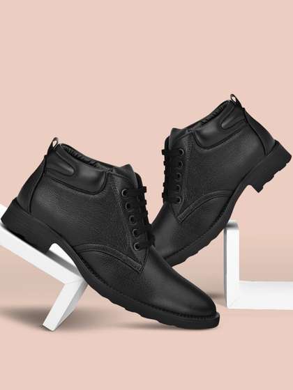 Mactree Men Black
                      Solid Formal Derbys