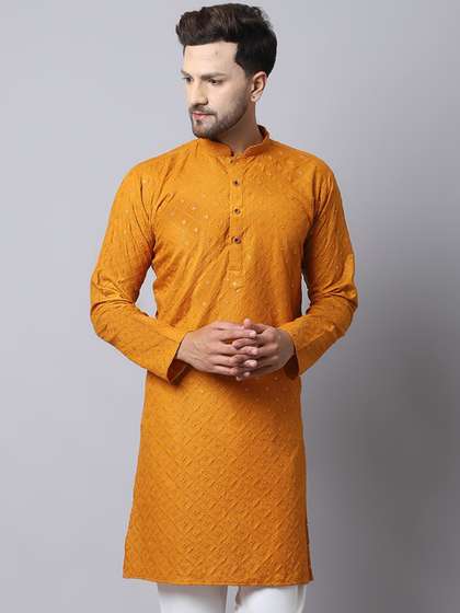 Kaifoo Men Embroidered Kurta