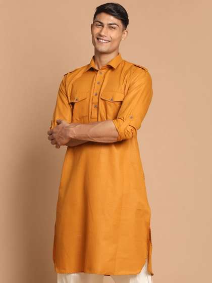 VASTRAMAY Men Pathani Kurta