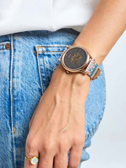 TEAL BY CHUMBAK
                        Women Brass Printed Dial & Leather Bracelet
                        Style Straps Analogue Watch 8907605119088