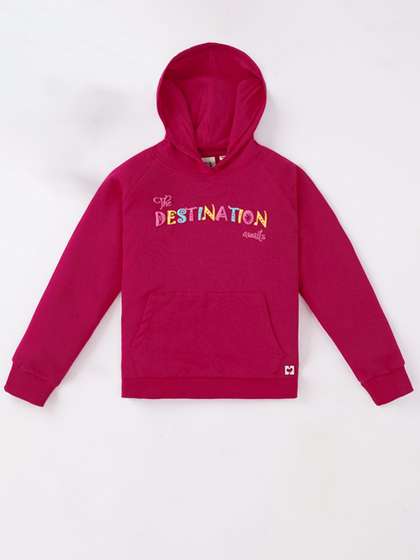 Ed-a-Mamma Girls Printed
                    Hooded Sweatshirt