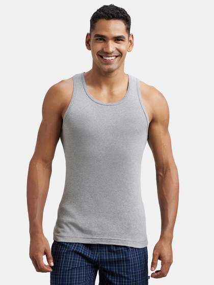Jockey Combed Cotton
                        Rib Round Neck Sleeveless Vest-FP04