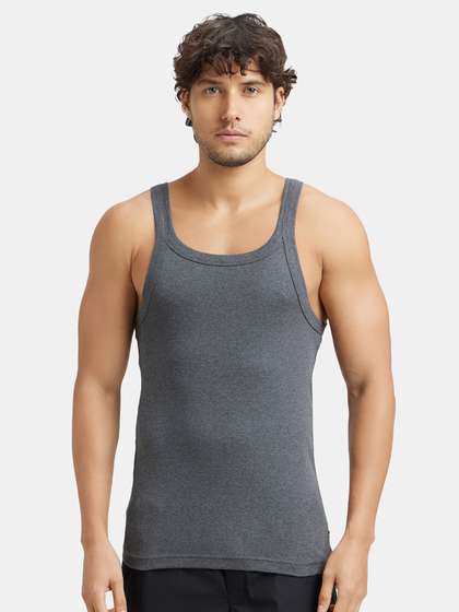 Jockey Combed
                          Cotton Rib Square Neck Gym Vest-US26