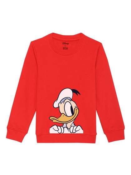 Disney by Wear Your Mind
                    Unisex Kids Red Printed Sweatshirt