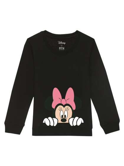 Disney by Wear Your Mind
                    Girls Black Printed Sweatshirt