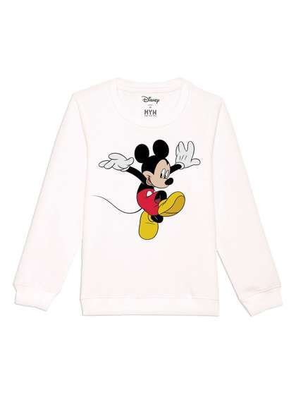Disney by Wear Your Mind
                    Kids White Printed Sweatshirt