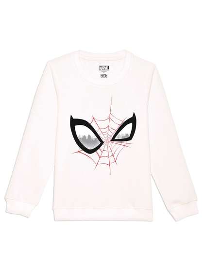 Marvel by Wear Your Mind
                    Kids White Printed Sweatshirt