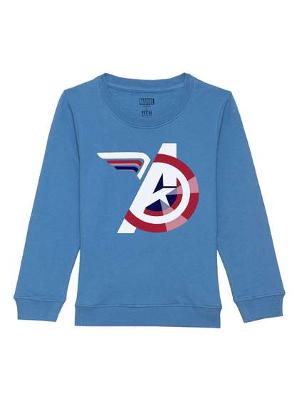 Marvel by Wear Your Mind
                    Kids Blue Printed Sweatshirt