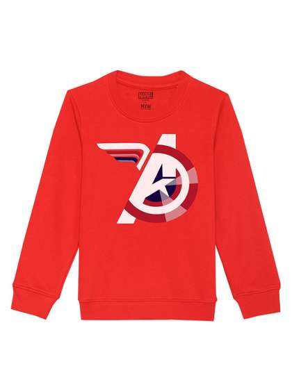 Marvel by Wear Your
                      Mind Kids Red Printed Sweatshirt