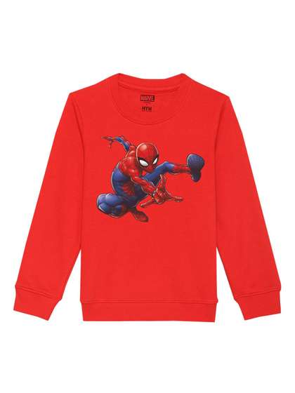 Marvel by Wear Your Mind
                    Kids Red Printed Sweatshirt