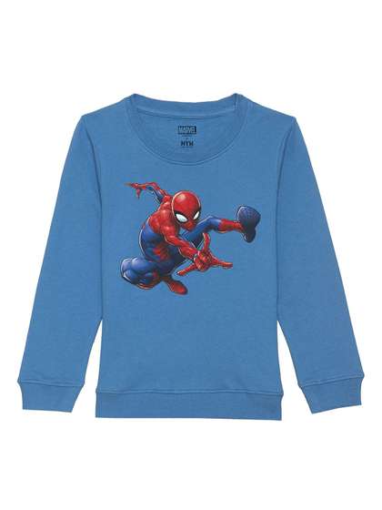 Marvel by Wear Your Mind
                    Kids Blue Printed Sweatshirt