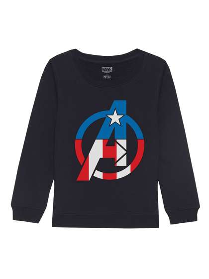 Marvel by Wear Your Mind
                    Unisex Kids Navy Blue Printed Sweatshirt