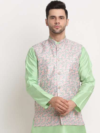 KRAFT INDIA Men Woven Design Nehru Jacket