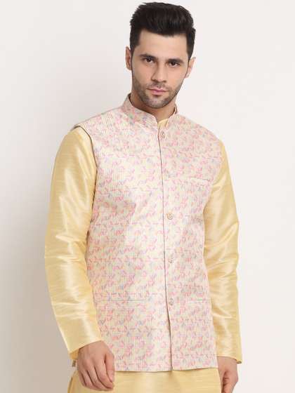 KRAFT INDIA Men Printed Nehru Jacket