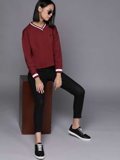 Allen solly sweatshirts for ladies clearance