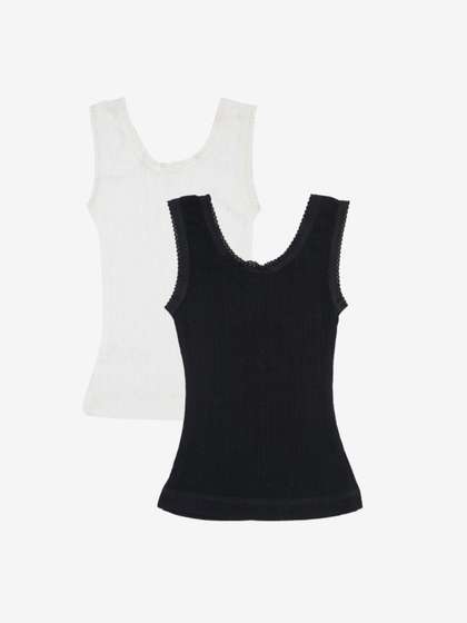 Kanvin Girls Pack Of 2
                    Solid Thermal Tops