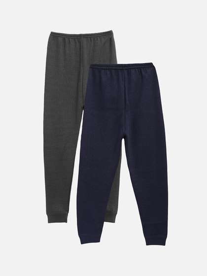 Kanvin Boys Pack Of 2
                      Solid Thermal Bottoms