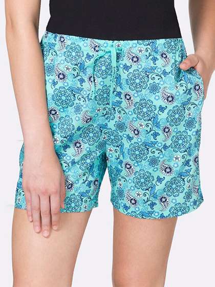 Printed Shorts Womens Plus Lounge Shorts Buy Sztori Women Plus