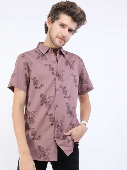 KETCH Printed Slim Fit Casual Shirt