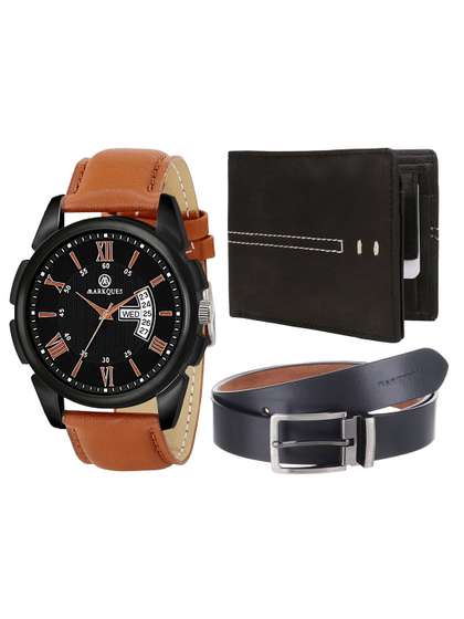 MARKQUES Men Solid
                    Accessory Gift Set