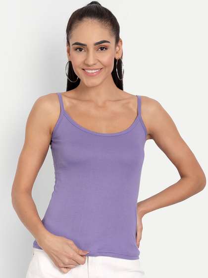 BLAZON Women Solid
                        Pure Super Combed Cotton Non-Padded Camisoles