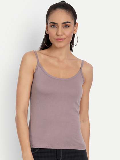 BLAZON Women Solid
                        Pure Super Combed Cotton Non-Padded Camisoles