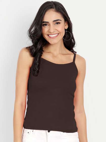 BLAZON Women Solid
                      Pure Super Combed Cotton Non-Padded Camisoles