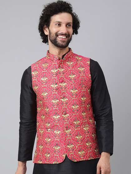 hangup trend Men Embroidered Nehru Jacket
