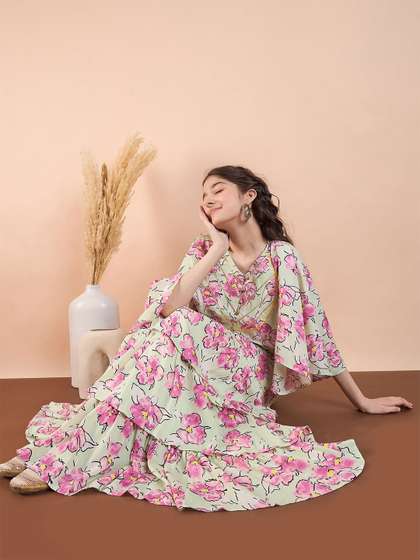 StyloBug Girls
                        Printed Ready to Wear Lehenga Choli