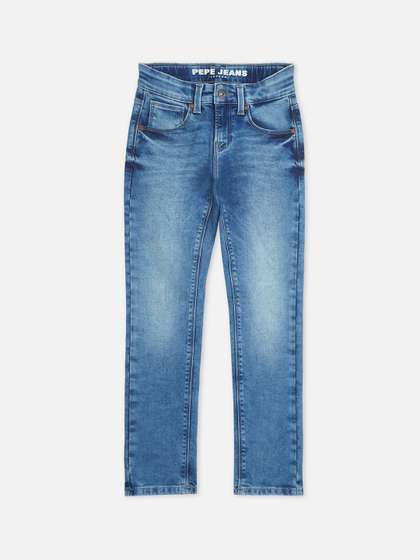 Pepe Jeans Boys Slim Fit
                    Heavy Fade Stretchable Jeans