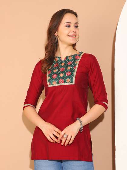 Roly Poly Printed Straight Kurti