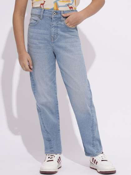 Jack & Jones Junior Boys Mid-Rise Regular Fit Heavy Fade Stretchable Jeans