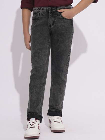 Jack & Jones Junior Boys Mid-Rise Straight Fit stretchable Jeans
