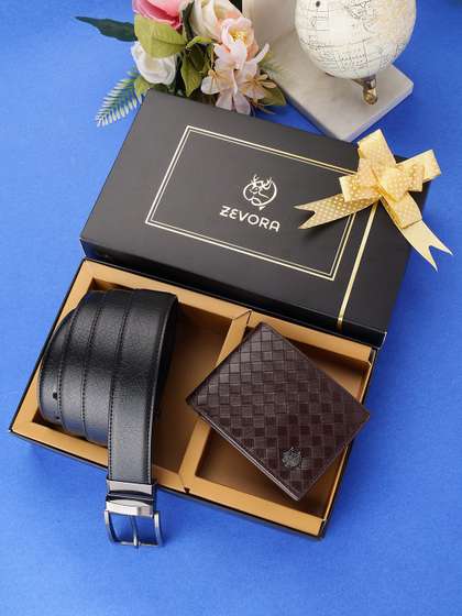 ZEVORA Men Accessory
                      Gift Set Of Wallet With Belt