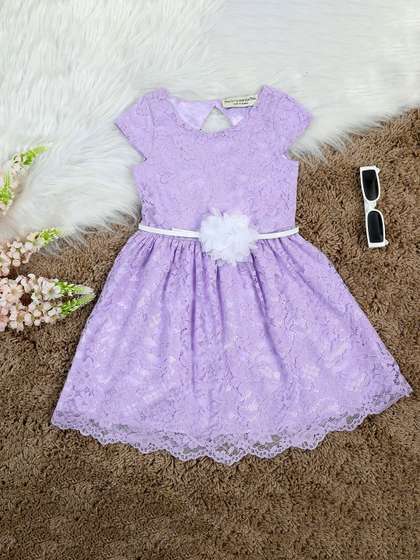 The Lion and The Fish
                      Floral Purple Girls Dress