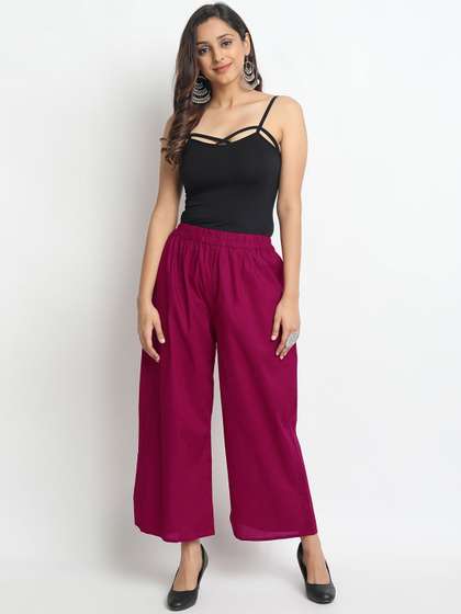Molcha Women Solid Slip-on Palazzos