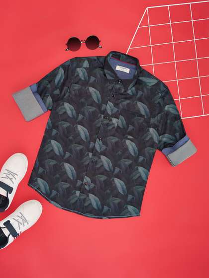 Pantaloons Junior Boys
                    Spread Collar Floral Printed Party Shirt