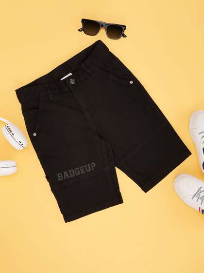 Pantaloons Junior Boys
                      Solid Denim Shorts